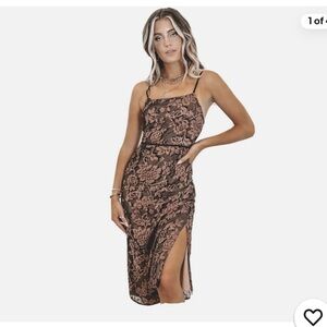 Dress Forum Velvet Burn Out Floral Corset Midi Dress Large Whimsigoth Y2K NWT